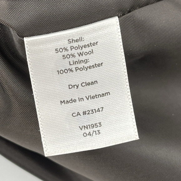 TALBOTS Skirt Women Petite 14 Brown Houndstooth Wool Blend Pencil Tweed Career - Picture 5 of 6